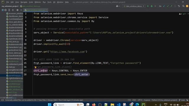 Selenium with Python Tutorial - 46: Opening New Tabs and New Windows смотреть онлайн