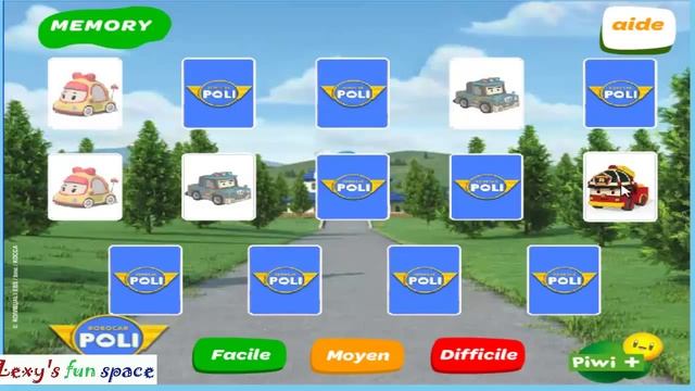 Poli Robocar Find A Cuple \ Поли Робокар Найди Пару
