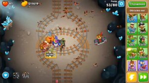 Прохождение Bloons TD 6. Под землёй сложный.