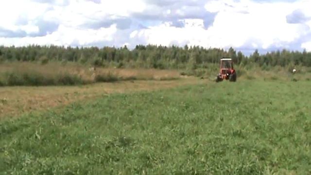 Работа Т 25 сегментной косилкой