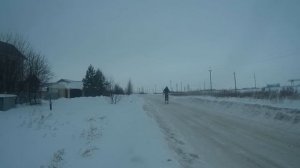 Покатушки на снегокате по мокрому снегу