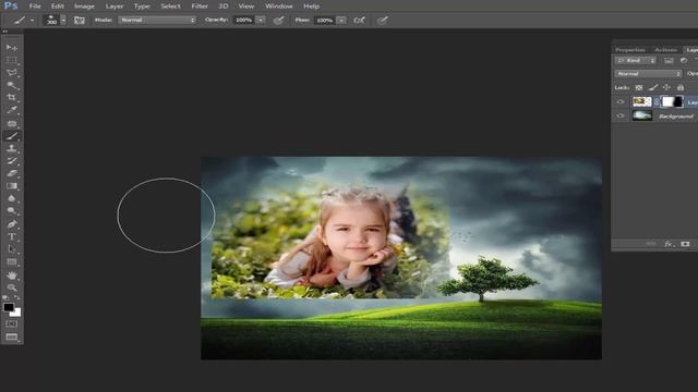 How to blend an image into a Background in Adobe Photoshop CS6 2017 смотреть онлайн