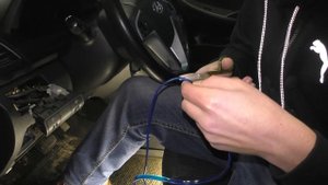 Подсветка панели в автомобиль Солярис (неоновая нить)