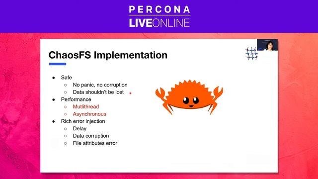 Keao Yang - Test Applications Storage Stability by Injecting Storage Errors - Percona Live 2021