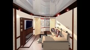 Дизайн гостиной в японском стиле.