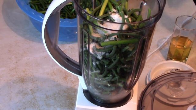 Паста из чесночных стрелок. Очень ароматная, красивая, вкусная! смотреть онлайн