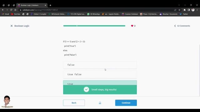 Sololearn Python For Beginner Full Course With Answer Free Certification Python Answers Sololearn