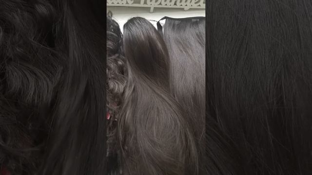 Подборка накладных хвостиков, разные крепления, оттенок горький шоколад) Длина от 55см до 70см! смотреть онлайн