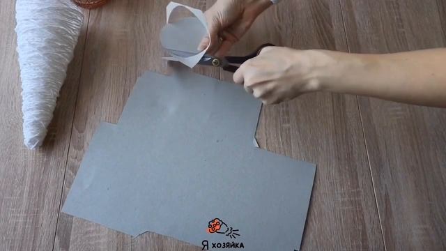 Подарок на Новый год своими руками. Декоративная елка из ниток. DIY CHRISTMAS DECOR. ?