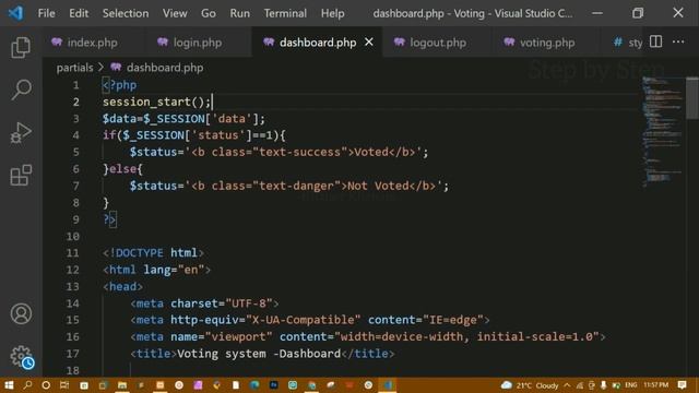 Voting System using PHP and MySQL || Logout Logic || Tutorial-11