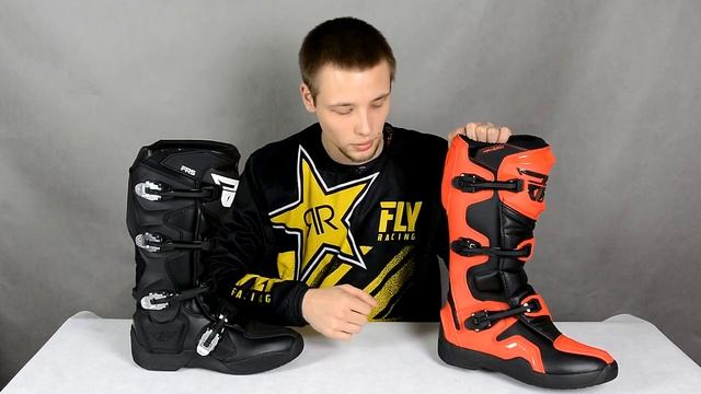 Мотоботы Fly Racing Maverik и FR5. Недорогие модели для мотокросса. смотреть онлайн