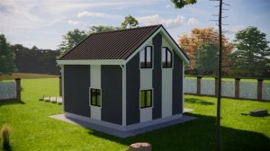 Полутораэтажный каркасный дом 6х7 с террасой: Ваш идеальный дом для комфортной жизни!