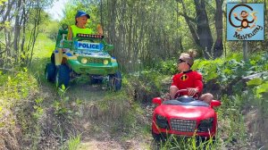 Дети и Машина. Диана и Даня, Милан играют в полицию и погоню на машинах. Манкиту Истории