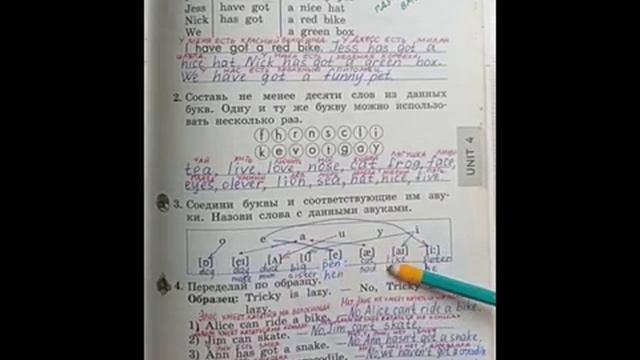 2 класс.ГДЗ. Английский язык. Рабочая тетрадь. Биболетова.Lesson 58. Страница 63.С комментированием