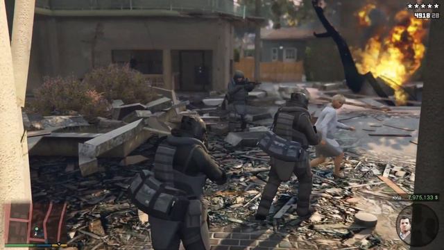 Прохождение Crand Theft Auto V (GTA5) #14 Ограбление в Палето Бэй смотреть онлайн