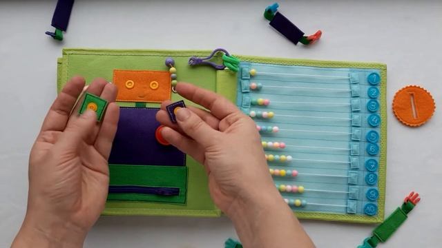 ОБЗОР Развивающая книга из фетра (Для Димы) смотреть онлайн