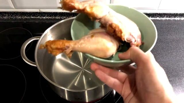 Зимний сырный суп с копченой курицей
