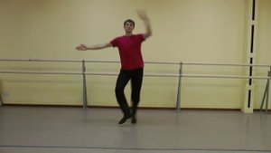 Народный танец. Мужская хлопушка с перескоком. Самопляс®