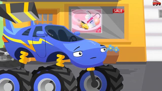 Мультики про машинки. Монстр трак и Флеш/ Cartoons about cars Monster Truck and Flash