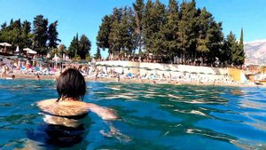 Турция в октябре 2021. ЖАРА ПЕРЕПОЛНЕНЫЙ ПЛЯЖ в отеле Rox Royal. Отдых в Кемере осенью 2021