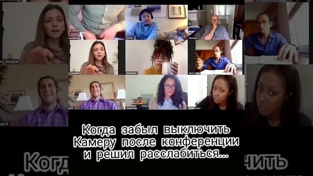 Когда забыл выключить камеру после онлайн совещания