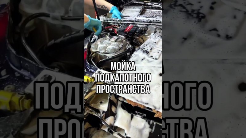 Качественная и деликатная мойка подкапотного пространства автомобиля