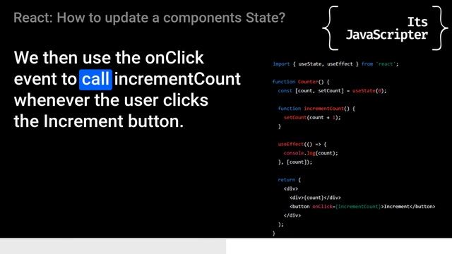 React: How to update a components State