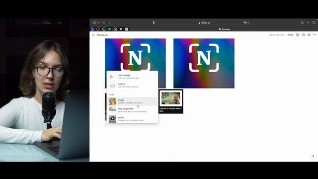 Основы работы в Notion. Урок 4. Как добавить фото, видео и гифки в Ноушен.
