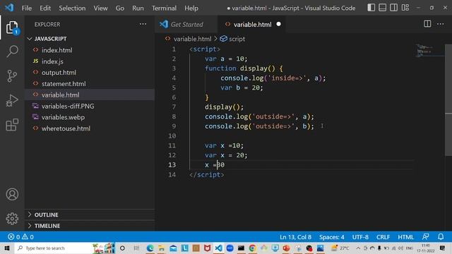 JavaScript - Variables | Types Of Variables In JavaScript | Difference B/W Var, Let and Const In JS