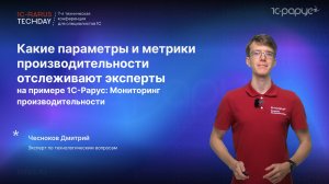 Какие показатели используют эксперты на примере 1С-Рарус: Мониторинг производительности #RTD2024