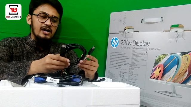 Full HD Borderless HP 22fw Slim Monitor Unboxing with Price