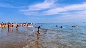 Каркавелуш Португалия пляж | Прогулка по пляжу 4k Сarcavelos beach Portugal surf walk Океан