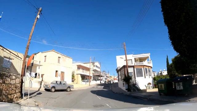 DRIVING from GEROSKIPOU BEACH to GEROSKIPOU VILLAGE in PAPHOS - CYPRUS смотреть онлайн