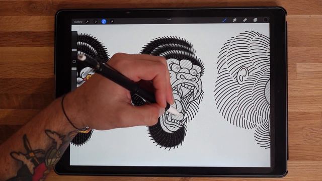 Tattoo Design Shading and Colouring Tips | Gorilla from 3 Angles смотреть онлайн