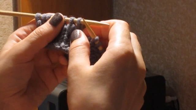 25. Вытянутые лицевая и изнаночная петли