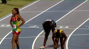 Megan Moss (BAH) win U18 Girls 400m Final Carifta Games 2017 [HD]