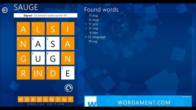 Wordament for Windows 8: Word Game смотреть онлайн