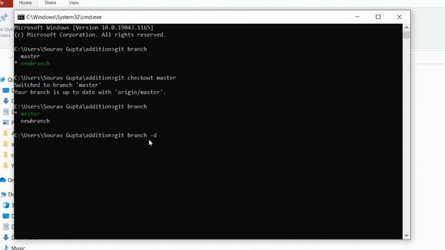 Git Delete Branch | Getting Started with Git & Github смотреть онлайн