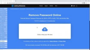 How to remove password online | GroupDocs Unlock