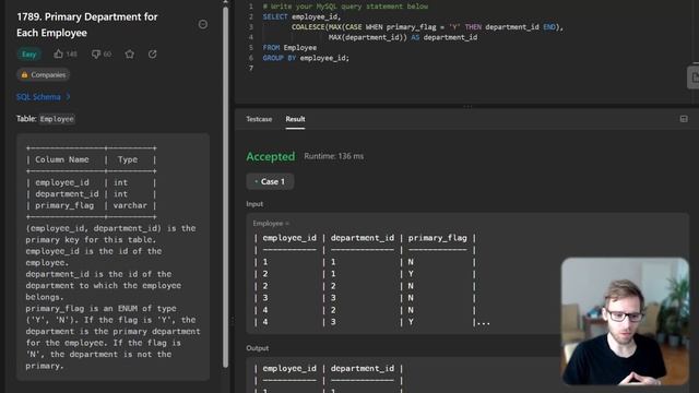 Mastering SQL with LeetCode: Problem 1789 - Primary Department for Each Employee