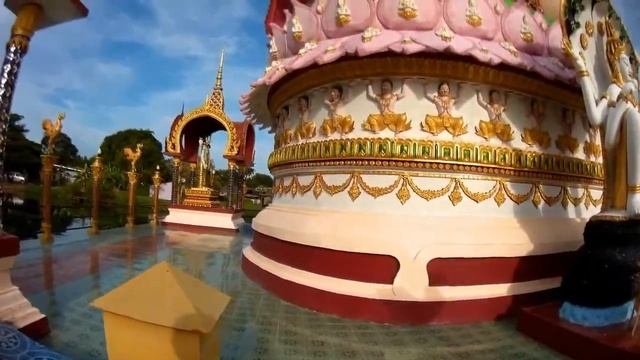Храмовый комплекс Ват Плаи Лаем Wat Plai Laem, Самуи 2017