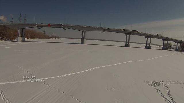Южный мост - важная артерия для жителей Южного Города / город Самара / февраль 2018 / Russia смотреть онлайн