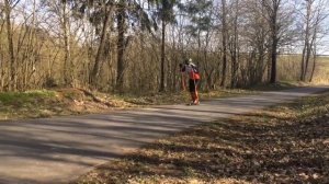 кардиотренировка на лыжероллерах Double Poling