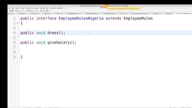 Java in Tamil - Interface from Basics- 2 -Sub Interfaces, Getter, Setter - Muthuramalingam-Payilaga