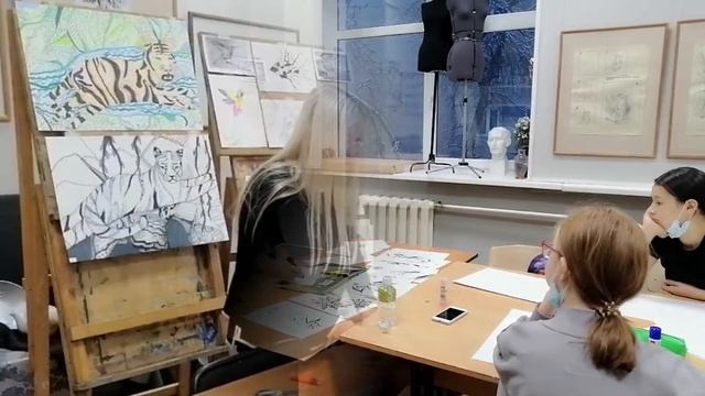 Открытое занятие на тему «Стилизация биоформы. Открытка»