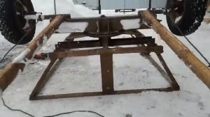 небольшая переделка конной телеги.