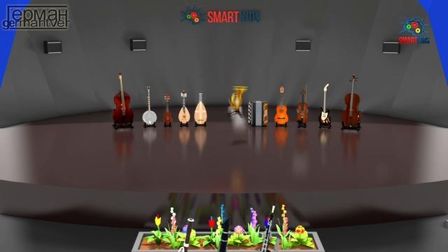 Музыкальные инструменты (обучающее видео для детей)