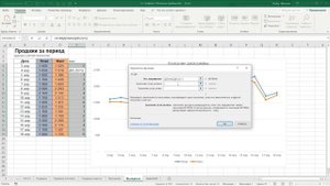 Excel Диаграммы Вторая ось для отображения продаж на выходных Расширенные возможности Excel урок 3.