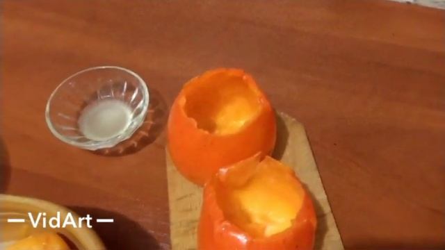 Десерт-мороженое из хурмы и банана