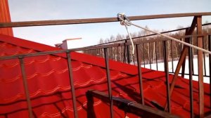 испытание ограждения кровли
